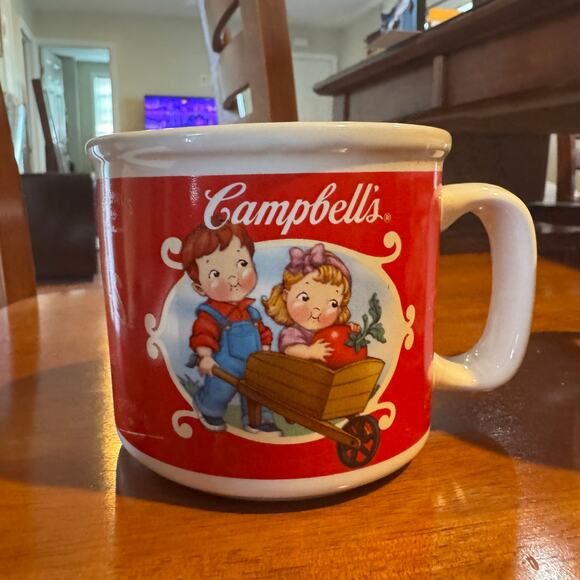 Vintage Campbell's Kids Soup Coffee Set of 2 Mugs Collectible - Picture 6 of 13